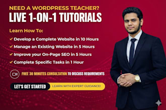 be your dependable and reliable wordpress tutor or coach