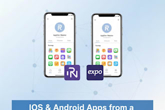 develop a professional ios app using react native and expo
