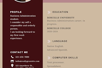 create modern cv resume design