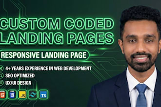 design a responsive landing page using tailwind css