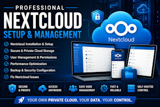 install and configure nextcloud on proxmox, hetzner, or vps server