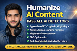 humanize ai content to pass ai detection and plagiarism free