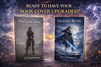 upgrade, edit, fix or modify your existing book cover