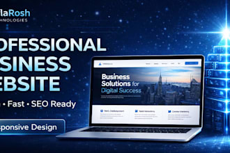 design and develop a modern responsive business website