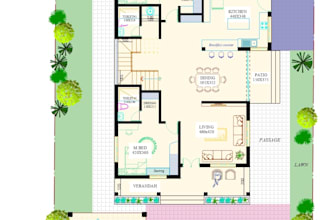 draw 2d floor plans, house plans and architectural drawings in autocad