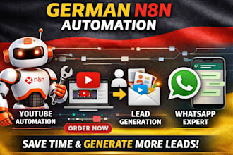 build german n8n youtube automation, n8n lead generation, n8n whatsapp expert