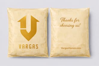 custom poly mailer or packaging design skus