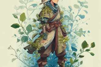 illustrate your dnd rpg character or hero