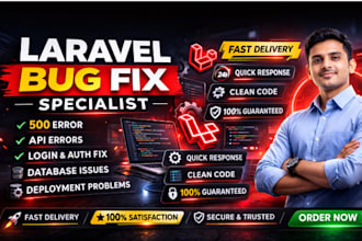 fix laravel 500 error API bugs and backend issues