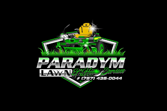 create creative and good looking lawn and home service logo design