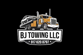 create graceful and fantastic towing logo design