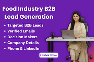 do b2b lead generation for restaurants, hotels, cafes and food industry