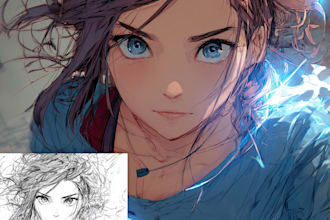 create anime and manga illustration art
