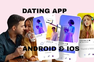 develop dating app, chat app, conference video chat app, ai social chat app