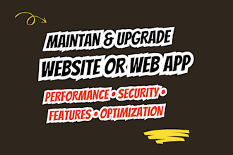 fix web application errors and performance issues