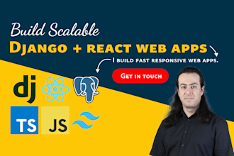 create modern websites using django and react