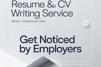 write a professional resume cv and translate document