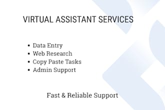 virtual assistant for simple tasks and support
