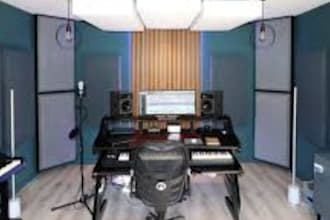 professional acoustic treatment and studio design for music podcast and youtube