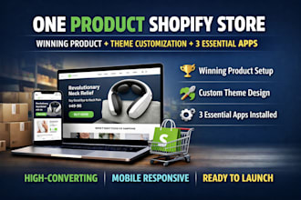 build a professional shopify dropshipping store ready to launch