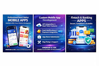 develop react native app for ios and android