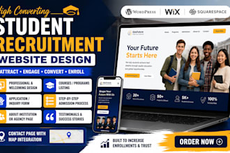 student recruitment website education agency website enrollment website