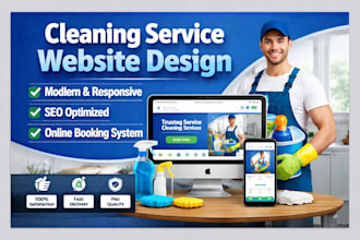 build office cleaning website in wordpress with booking system