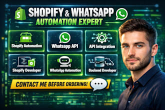 build whatsapp API automation to increase sales for your shopify store