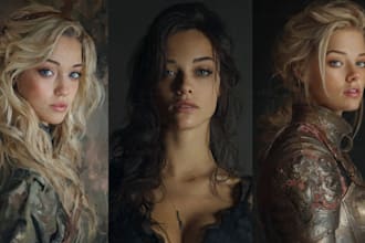 paint a realistic or fantasy portrait