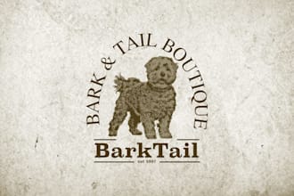 create a classic vintage logo with engraving effect