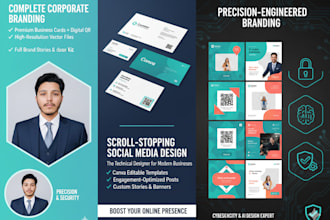 create high impact canva social media visuals and brand assets