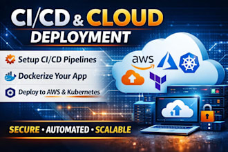 deploy your application using docker, kubernetes and ci cd on various cloud