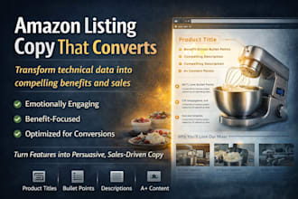 write high converting amazon listing copy that drives sales