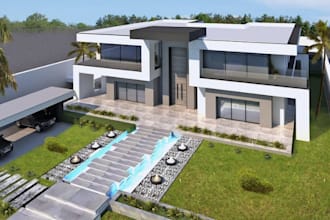do 3d cozy interior and exterior models using 5d planner, homestyler, d5 renders