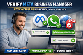 verify meta business manager, fix whatsapp api verification, domain verification