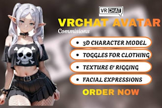 vrchat avatar model furry vrc avatar anime vr character vr chat avatar
