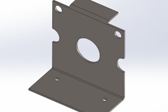do 3d cad design and technical drawing of sheet metal