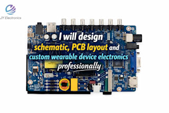 design schematic pcb and custom wearable device electronic professionally