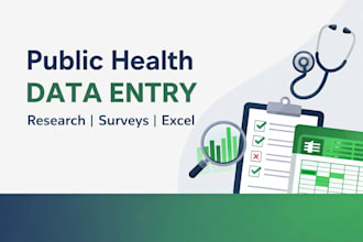 do professional health research data entry survey data entry