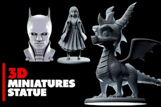 design premium 3d printable characters and miniatures