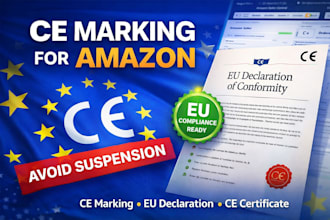 prepare ce marking, eu declaration of conformity ce certificate for amazon sell