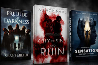 design a premium thriller, mystery litrpg and suspense book cover