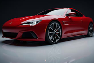 create realistic 3d car model, sports cars for games, rendering, and 3d printing