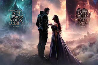 design stunning fantasy romance book covers with original art