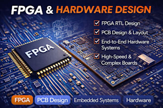 create custom fpga, stm32 and rtl designs using verilog, vhdl, systemverilog