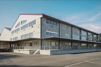 modern photorealistic 3d rendering of warehouse,distributor center,3d layout,