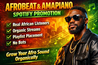 organic afrobeat spotify promotion for targeted african playlist growth