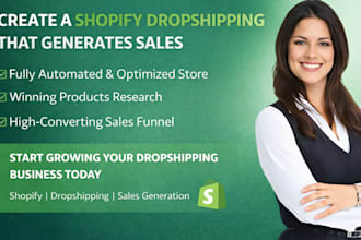 create a shopify dropshipping store that generates sales