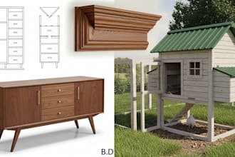 do 2d,3d DIY woodwork plans for ikea furniture design, millwork and chicken coop