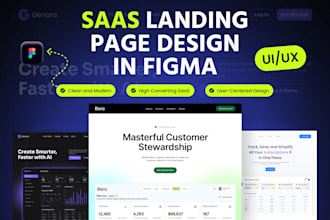design saas landing page for better conversion in figma